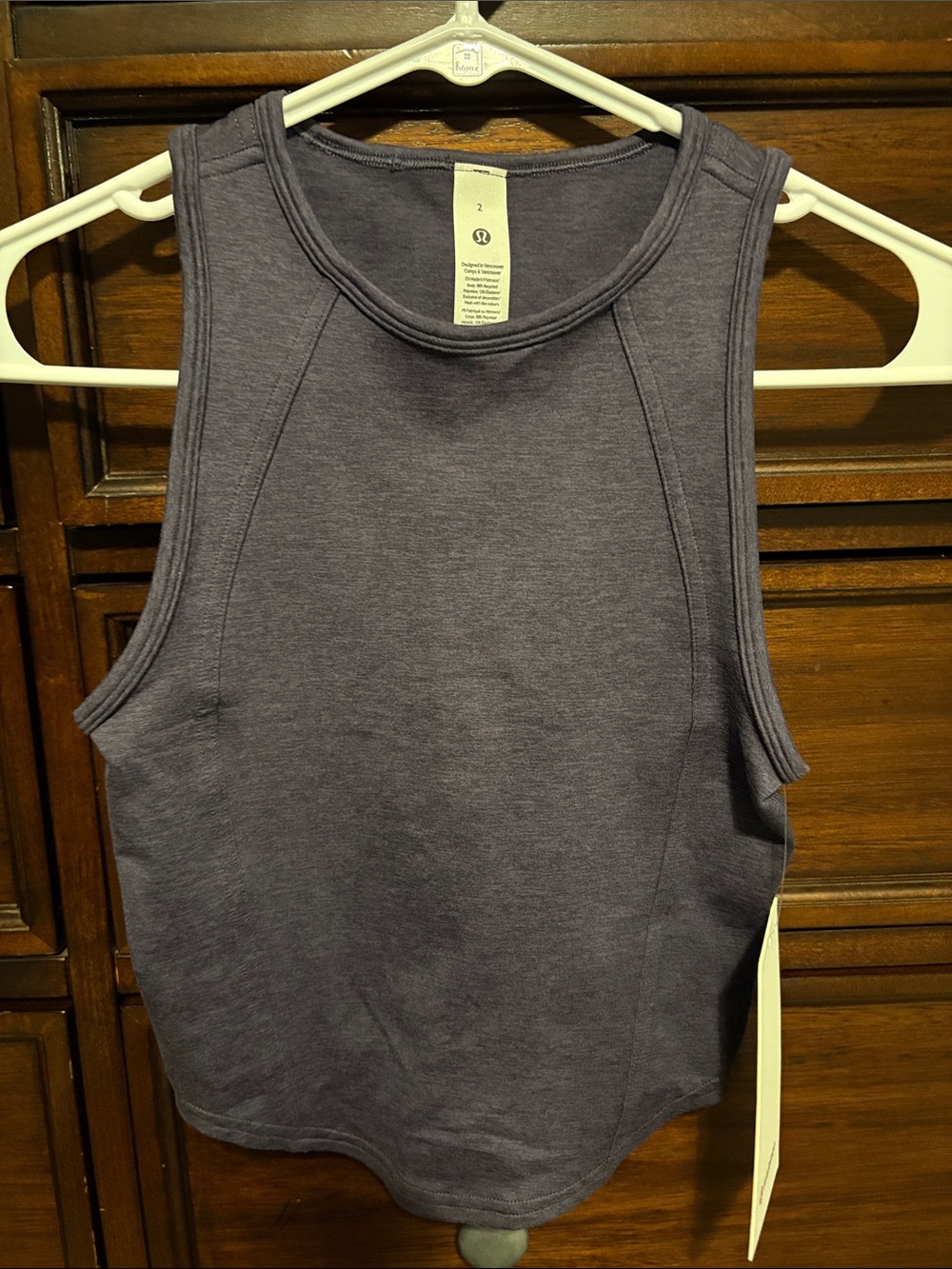 Lululemon Soft Sueded Crewneck Cropped Tank